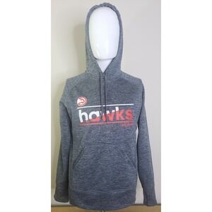 Adidas Atlanta Hawks Activewear Hoodie Size Medium Gray NBA‎ Basketball Pullover